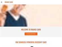 Tablet Screenshot of orangecardnetwork.com
